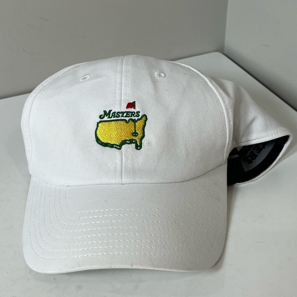 Rare American Needle Masters Augusta White Caddy Hat Augusta National Golf Club